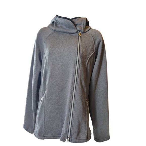 Dover Saddlery Fleece Jacket Womens Medium Hooded Full Zip Equestrian Activewear - Picture 11 of 13